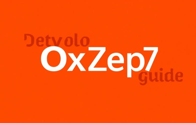 Develop OxZep7 Software: Complete Development Guide